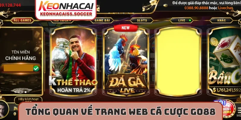 Tổng quan về trang web cá cược Go88