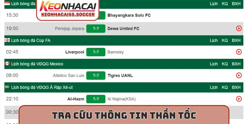 Tra cứu thông tin thần tốc